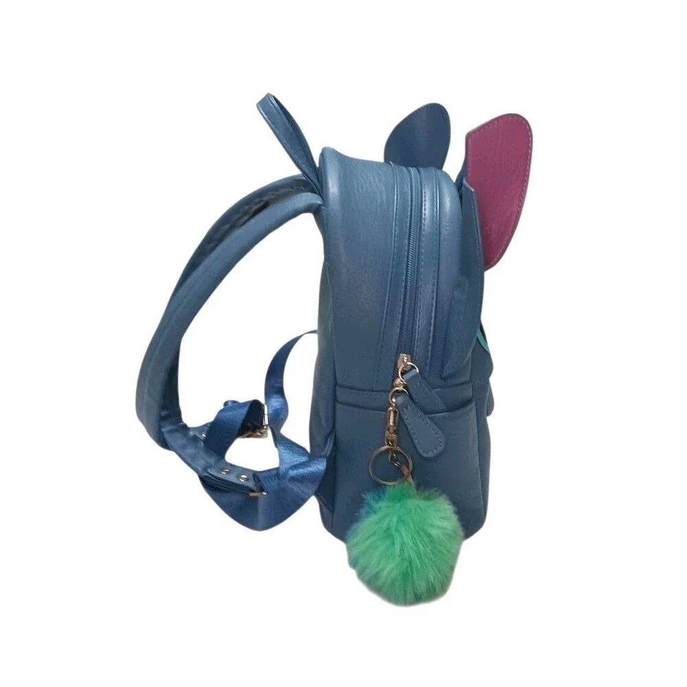 Loungefly Disney Parks Stitch Face Faux Leather Mini Backpack Bag Lilo & Stitch